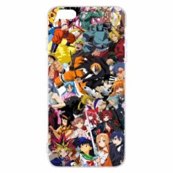 Чехол для iPhone 6 Plus/6S Plus All the heroes of anime - PrintSalon