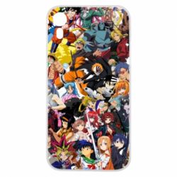 Чехол для iPhone XR All the heroes of anime - PrintSalon