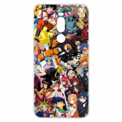 Чехол для Meizu Note 8 All the heroes of anime - PrintSalon