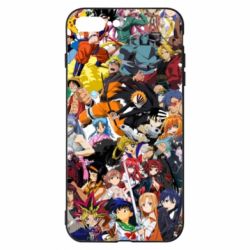 Чехол для iPhone 7 Plus All the heroes of anime - PrintSalon