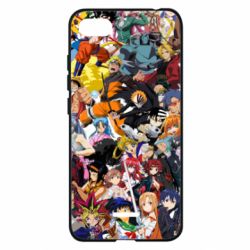Чехол для Xiaomi Redmi 6A All the heroes of anime - PrintSalon
