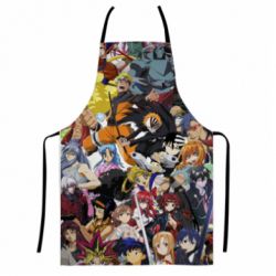 Фартук с 3D принтом All the heroes of anime - PrintSalon