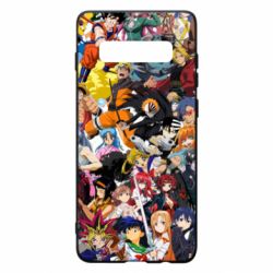 Чехол для Samsung S10+ All the heroes of anime - PrintSalon