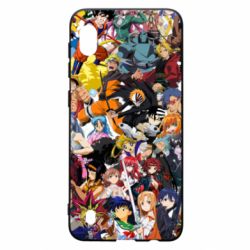 Чехол для Samsung A10 All the heroes of anime - PrintSalon
