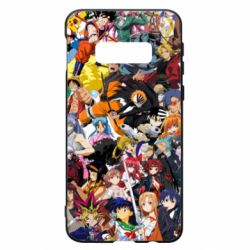 Чехол для Samsung S10e All the heroes of anime - PrintSalon