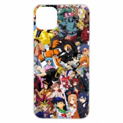 Чехол для iPhone 11 Pro Max All the heroes of anime - PrintSalon