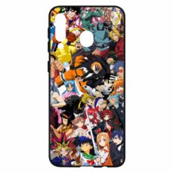 Чехол для Samsung M30 All the heroes of anime - PrintSalon