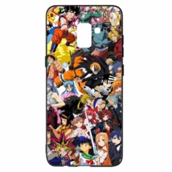 Чехол для Samsung A8+ 2018 All the heroes of anime