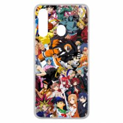 Чехол для Samsung M40 All the heroes of anime - PrintSalon