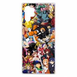 Чехол для Samsung Note 10 Plus All the heroes of anime - PrintSalon