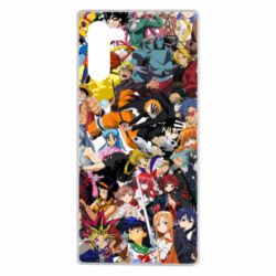 Чехол для Samsung Note 10 All the heroes of anime - PrintSalon