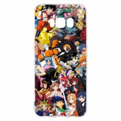 Чехол для Samsung S8 All the heroes of anime - PrintSalon