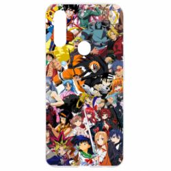 Чехол для Oppo A31 All the heroes of anime - PrintSalon