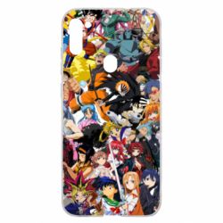 Чехол для Samsung A11/M11 All the heroes of anime - PrintSalon