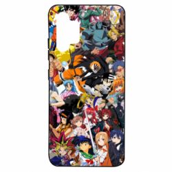 Чехол для Samsung A32 4G All the heroes of anime - PrintSalon