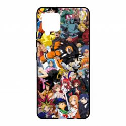 Чехол для Samsung A42 5G All the heroes of anime - PrintSalon