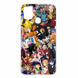 Чехол для Samsung M31 All the heroes of anime - PrintSalon