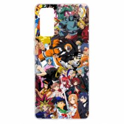Чехол для Samsung S20 FE All the heroes of anime - PrintSalon