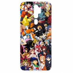 Чехол для Oppo A5/A9 2020 All the heroes of anime - PrintSalon