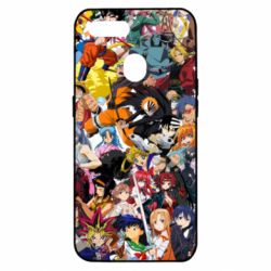 Чехол для Oppo A5s/A12 All the heroes of anime - PrintSalon