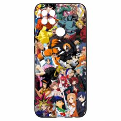 Чехол для Oppo A15s/A15 All the heroes of anime - PrintSalon