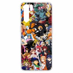 Чехол для Oppo A91/Reno3 All the heroes of anime - PrintSalon