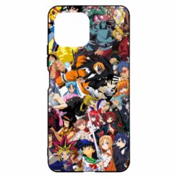 Чехол для Xiaomi Mi11 Lite All the heroes of anime - PrintSalon