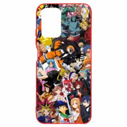 Чехол для Xiaomi Redmi Note 10 All the heroes of anime - PrintSalon