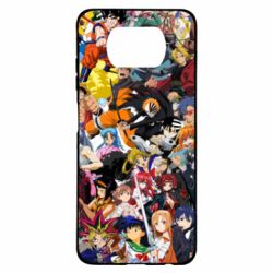 Чехол для Xiaomi Poco X3 All the heroes of anime - PrintSalon