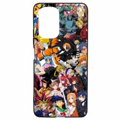 Чехол для Xiaomi Poco F3/K40 All the heroes of anime - PrintSalon