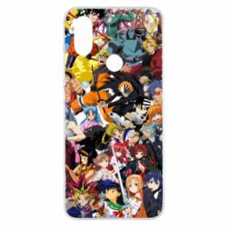 Чехол для Xiaomi Mi A2 All the heroes of anime - PrintSalon