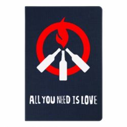 Блокнот с принто All you need is love (Коктейль Молотова) - PrintSalon