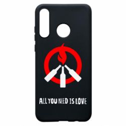 Чехол для Huawei P30 Lite All you need is love (Коктейль Молотова) - PrintSalon