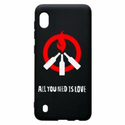 Чехол для Samsung A10 All you need is love (Коктейль Молотова) - PrintSalon