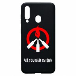 Чехол для Samsung A60 All you need is love (Коктейль Молотова) - PrintSalon