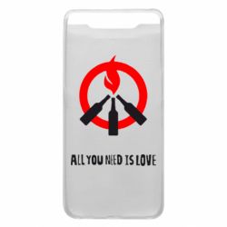 Чехол для Samsung A80 All you need is love (Коктейль Молотова) - PrintSalon