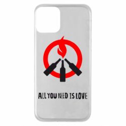 Чехол для iPhone 11 All you need is love (Коктейль Молотова) - PrintSalon