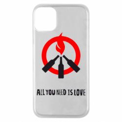 Чехол для iPhone 11 Pro All you need is love (Коктейль Молотова) - PrintSalon