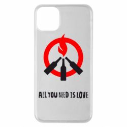 Чехол для iPhone 11 Pro Max All you need is love (Коктейль Молотова) - PrintSalon