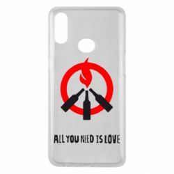 Чехол для Samsung A10s All you need is love (Коктейль Молотова) - PrintSalon
