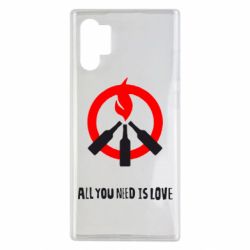 Чехол для Samsung Note 10 Plus All you need is love (Коктейль Молотова) - PrintSalon