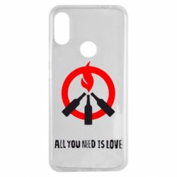 Чехол для Xiaomi Redmi Note 7 All you need is love (Коктейль Молотова) - PrintSalon