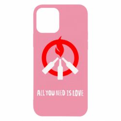 Чехол для iPhone 12 Pro All you need is love (Коктейль Молотова) - PrintSalon