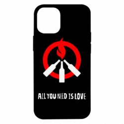 Чехол для iPhone 12 mini All you need is love (Коктейль Молотова) - PrintSalon