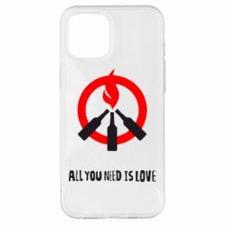 Чехол для iPhone 12 Pro Max All you need is love (Коктейль Молотова) - PrintSalon