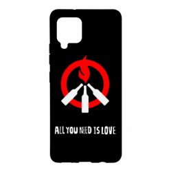 Чехол для Samsung A42 5G All you need is love (Коктейль Молотова) - PrintSalon