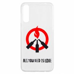 Чехол для Samsung A50 All you need is love (Коктейль Молотова) - PrintSalon