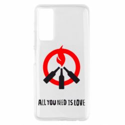 Чехол для Huawei P Smart 2021 All you need is love (Коктейль Молотова) - PrintSalon