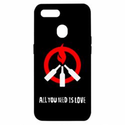 Чехол для Oppo A5s/A12 All you need is love (Коктейль Молотова) - PrintSalon