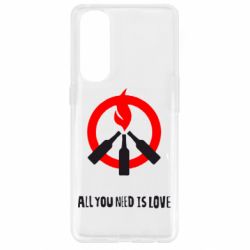 Чехол для Oppo Reno 4 Pro All you need is love (Коктейль Молотова) - PrintSalon